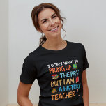 歴史先生ユーモア トライブレンドTシャツ<br><div class="desc">このモダンデザインは、世界の地球、本、ランプにアクセントを付けたカラフルタイポグラフィの文字「過去を持ち出したくないけれど、私は歴史先生だモダン」を特徴としている。#history #teacher #school #historian #globe #humor #modern #colorful #fun #giftsボックスr横田</div>