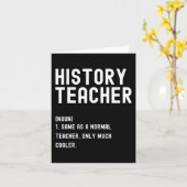 歴史先生定義学校の初日 カード (黄色い花)