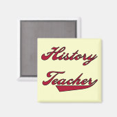 歴史先生赤Tシャツとギフト マグネット (正面/裏面)