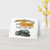 歴史列車の贈り物 – -笑わされることわざ カード (黄色い花)