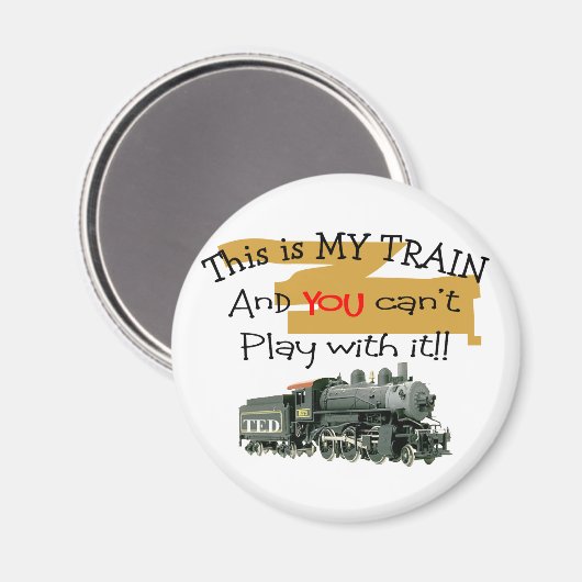 歴史列車の贈り物 – -笑わされることわざ マグネット (正面/裏面)