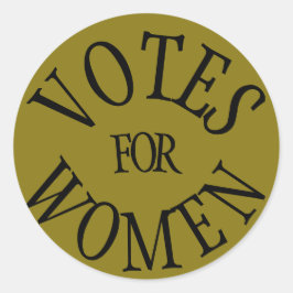 歴史参政権デザイン女性票 ラウンドシール