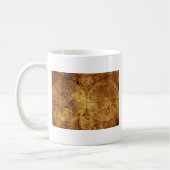 歴史古いアンティーク世界地図 コーヒーマグカップ (左)