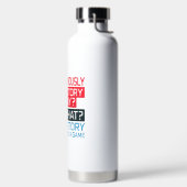 歴史問題 – 政治はっきりした声明アート ウォーターボトル (左面)