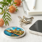 歴史地中海の的な沿岸地帯 キーホルダー (側面)