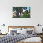 歴史地区のツリーファームの表示 キャンバスプリント (インサイチュ (寝室))