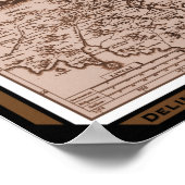 歴史地図Mexico California 1702ポスター/プリント ポスター (角)