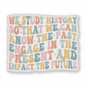 歴史学は私たちの未来を変える シール (正面)