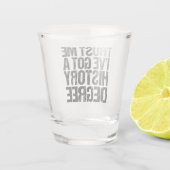 歴史学修士得を取得しおもしろいた ショットグラス (裏面)