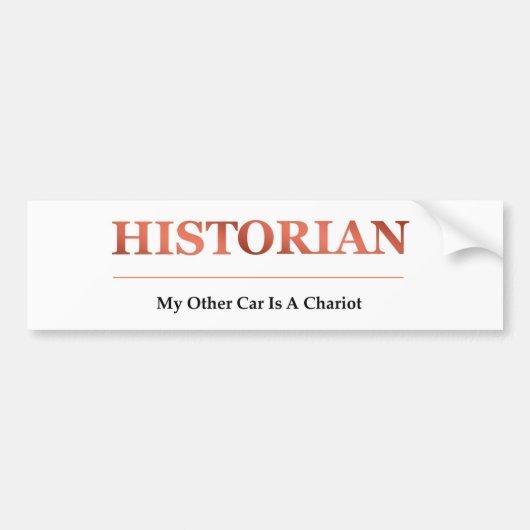 歴史家のバンパーステッカー バンパーステッカー (正面)