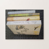 歴史小説を書いた本風のジグソーパズル ジグソーパズル (横)