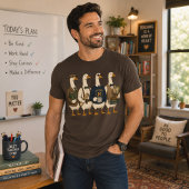 歴史教師のガチョウ アカデミック コテージコア レトロ Tシャツ