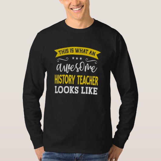 歴史教師の職務履歴書 Tシャツ (正面)
