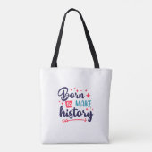歴史生まれをトートバッグにやる気を起こさせるする トートバッグ (裏面)