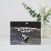 歴史的なアポロ11号の月面ミッション50周年記念 ポストカード (スタンド正面)