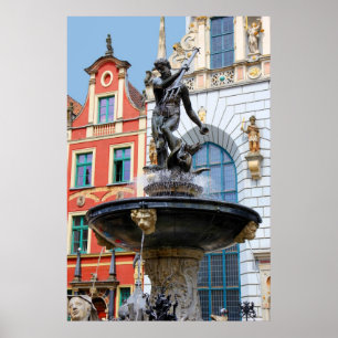 歴史的なガダンスク、ポーランドのポスター ポスター