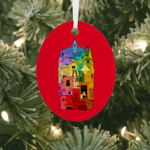 歴史的なガレナイリノイの虹 メタルオーナメント