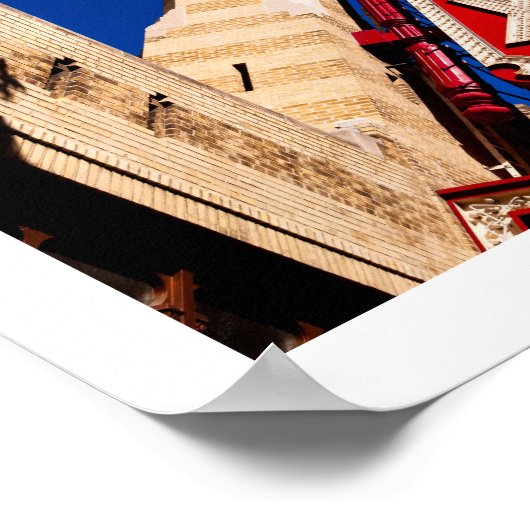 歴史的なキツネシアターinアトランタグルジア – 小 ポスター (角)