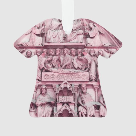 歴史的なキリスト教彫刻ノートルダムパリ オーナメント (裏面)