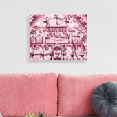 歴史的なキリスト教彫刻ノートルダムパリ キャンバスプリント (インサイチュ (リビング))