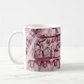 歴史的なキリスト教彫刻ノートルダムパリ コーヒーマグカップ (左)