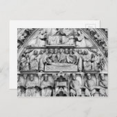 歴史的なキリスト教彫刻ノートルダムパリ ポストカード (正面/裏面)
