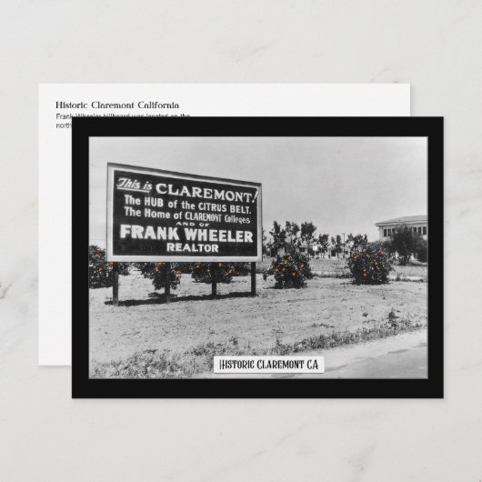 歴史的なクレアモント – はがき (正面/裏面)