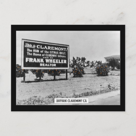 歴史的なクレアモント – はがき (正面)