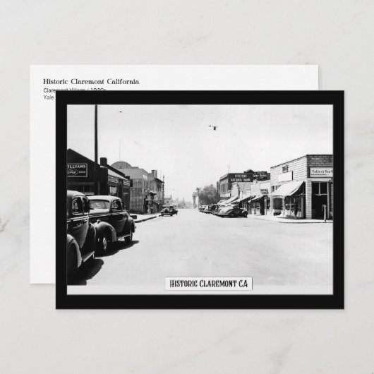 歴史的なクレアモント – はがき (正面/裏面)