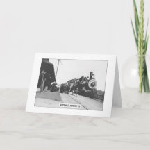 歴史的なクレアモント – 折り畳まれたグリーティングカード