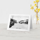 歴史的なクレアモント – 折り畳まれたグリーティングカード カード (黄色い花)