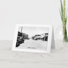 歴史的なクレアモント – 折り畳まれたグリーティングカード カード