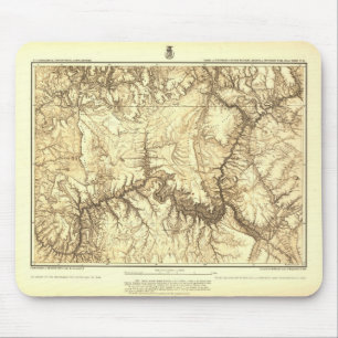 歴史的なグランドキャニオンの地図 マウスパッド