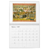歴史的なサーカスポスターカレンダー カレンダー (2月 2027)