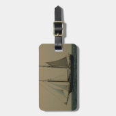 歴史的なスクーナー船 ラゲッジタグ (正面縦)