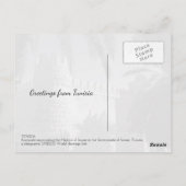 歴史的なスースメディナ通りシーンチュニジア ポストカード (裏面)