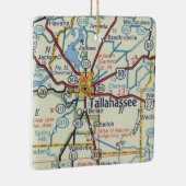 歴史的なタラハシー地図 セラミックオーナメント (右)