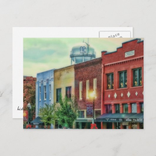 歴史的なダウンタウンのマッキニーテキサス州 ポストカード (正面/裏面)