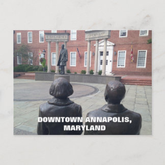 歴史的なダウンタウンアナポリスメリーランド ポストカード