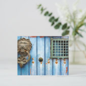 歴史的なドアノッカー ポストカード (スタンド正面)