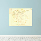 歴史的なドイツとオーストリア キャンバスプリント (インサイチュ (ウッドフロア))