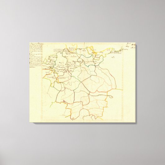 歴史的なドイツとオーストリア キャンバスプリント (正面)