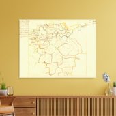 歴史的なドイツとオーストリア キャンバスプリント (インサイチュ (リビング))