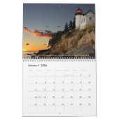 歴史的なニューイングランドの灯台 カレンダー (1月 2026)