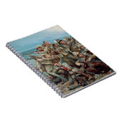 歴史的なビクトリアン英国ボア絵を描ー戦争 ノートブック (右側)