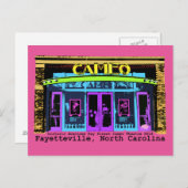 歴史的なファイエットビルNCカメオブラックタイプ ポストカード (正面/裏面)