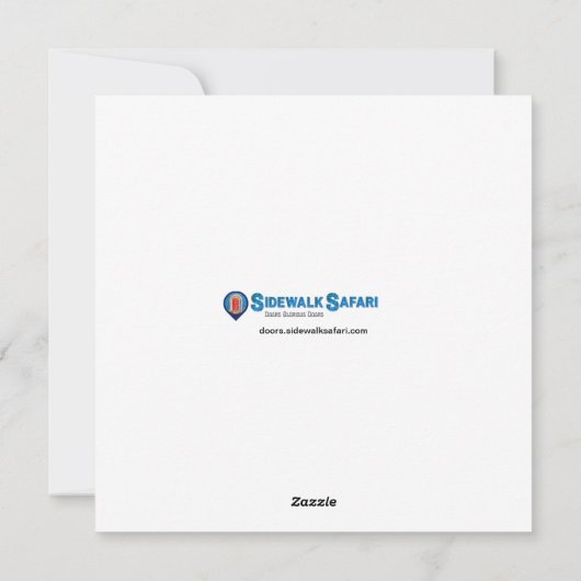 歴史的なポルトガルのドアのグリーティングカード シーズンカード (裏面)