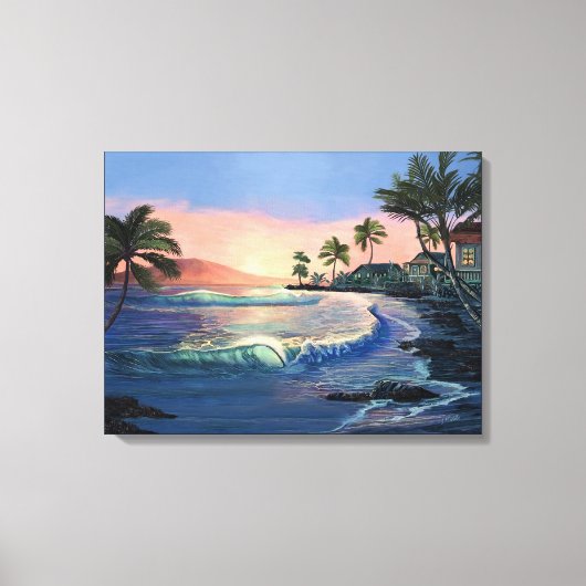 歴史的なラハイナタウンキャンバスプリント キャンバスプリント (正面)