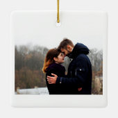 歴史的なルート66のアリゾナの雑貨店の水彩画 セラミックオーナメント (裏面)