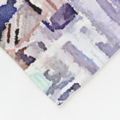 歴史的なルート66のアリゾナの雑貨店の水彩画 フリースブランケット (角)